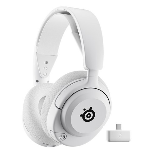 스틸시리즈 무선 게이밍 헤드셋, Arctis Nova 5P Wireless White/61674, 화이트