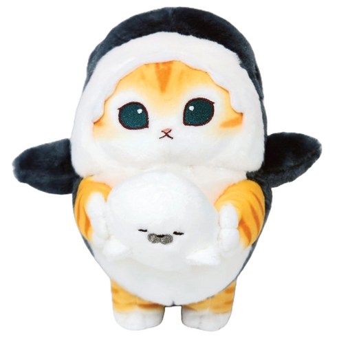모후샌드 치즈냥 상어코스튬 인형, 25cm, 혼합색상, 1개