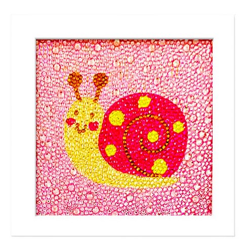 모모픽스페인팅 보석 십자수 DIY 키트 세트 15 x 15 cm, DA06 달팽이, 1세트
