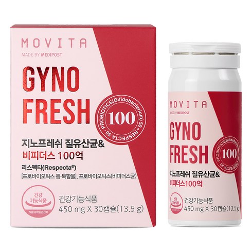 지노프레쉬 질유산균 앤 비피더스 100억, 30정, 1개