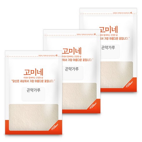 고미네 곤약가루, 100g, 3개