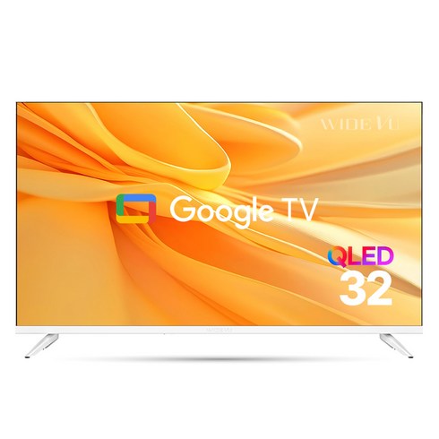 와이드뷰 FHD QLED 화이트에디션 구글 스마트 TV, 81cm(32인치), GTWV320FHDQ11, 스탠드형, 고객직접설치
