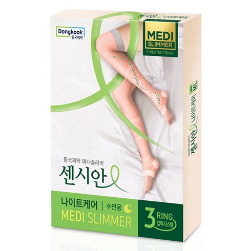 센시안 동국제약 나이트케어 의료기기 수면용 다리 압박밴드 PINK, 1개, 허벅지형