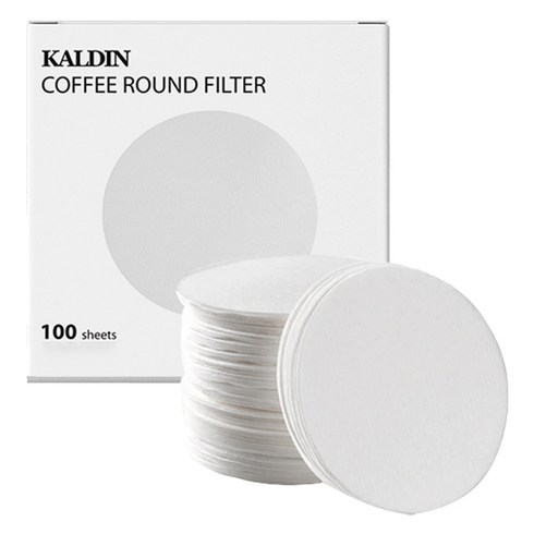 칼딘 모카포트 포터필터 여과지 더치커피기구 올 라운드 필터 화이트 56mm, 100개입, 1개