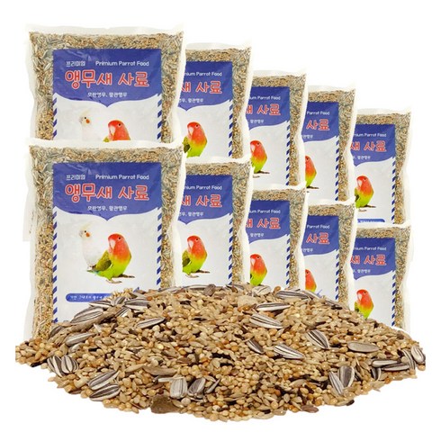 리아펫 프리미엄 앵무새 사료 모란 왕관, 700g, 10개