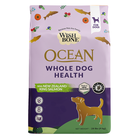 WISHBONE 전연령 독 건식사료, 9kg, 연어, 1개