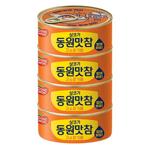 동원 살코기 맛참 고소참기름, 90g, 4개