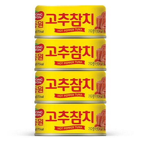 동원참치 고추 참치, 135g, 4개