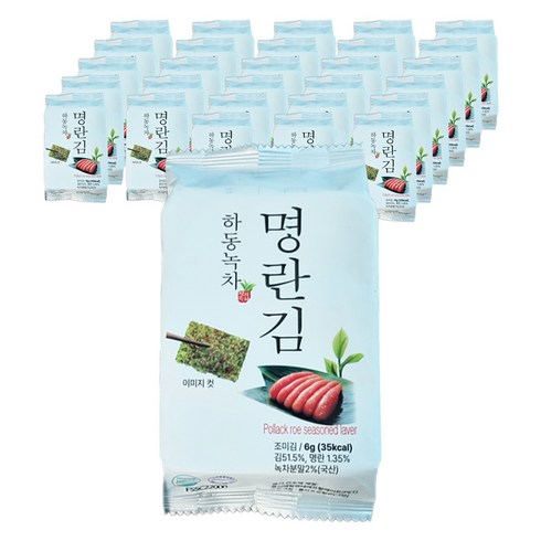 하동 녹차 명란 도시락김, 144g, 1개