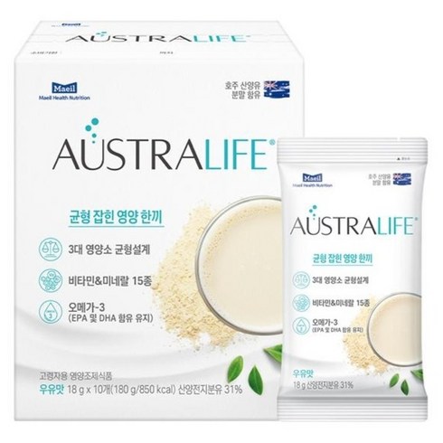 오스트라라이프 산양유 단백질 스틱 영양식 10p, 1개, 180g