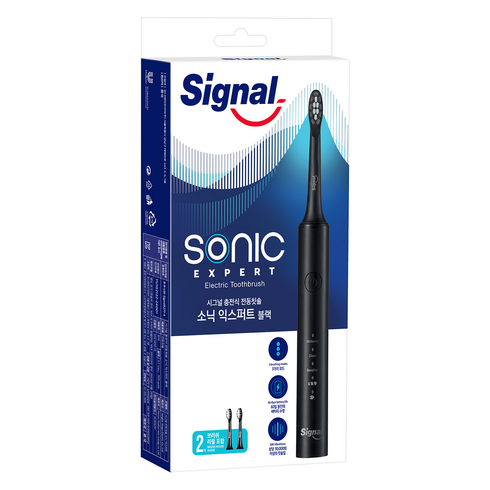 Signal 소닉 익스퍼트 전동칫솔, NSC1450-1S, 블랙, 1개
