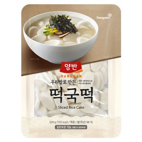 양반 떡국떡, 1개, 320g
