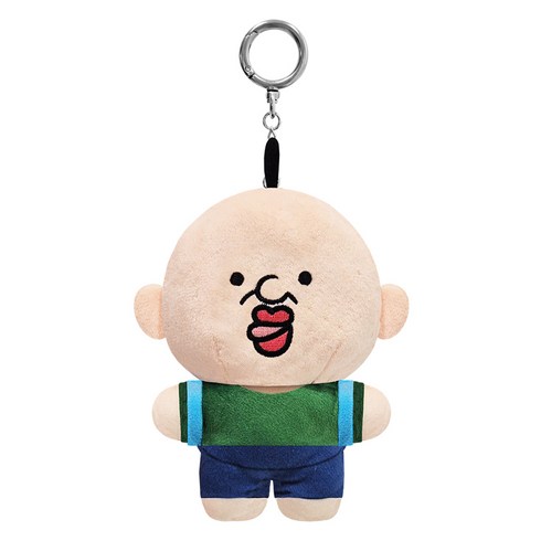 엑스오플레이 빵빵이의일상 사운드 인형 키링 베이비 빵빵이, 13cm, 혼합색상, 1개