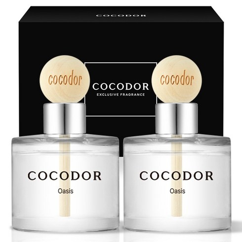 코코도르 우드볼 차량용 디퓨저 50ml 2개입, 오아시스, 1개