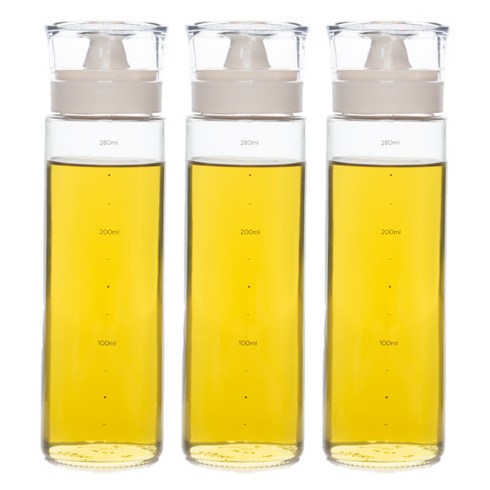 키텐실 시노글라스 신형 I형 오일병 베이지, 300ml, 3개