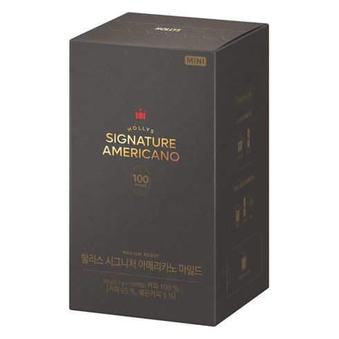 할리스 시그니처 아메리카노 마일드 미니 원두커피믹스, 900mg, 100개입, 1개