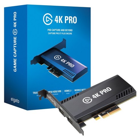 엘가토 4K PRO 초고화질 8K60 HDR10 게임 캡쳐보드 Elgato 4K Pro