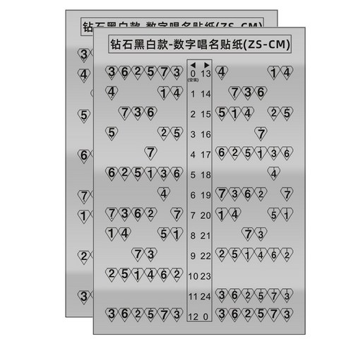 탑피아 다양한 기타 음계 스티커 ZS-CM, 2개