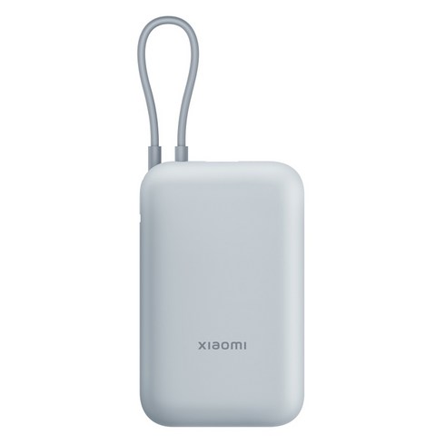 샤오미 22.5W 보조배터리 10000mAh 케이블 일체형 멀티단자, P15ZM, 스카이블루