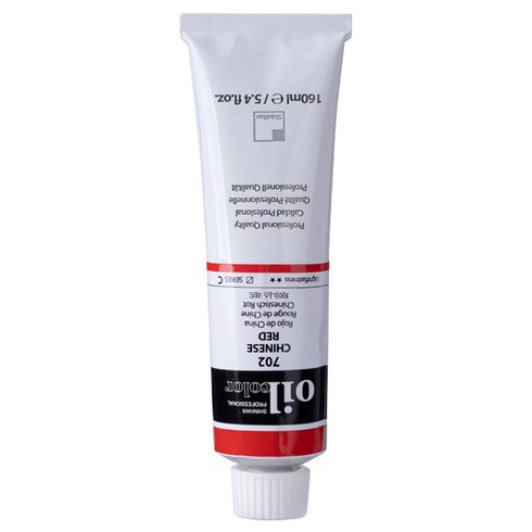 신한화구 전문가 유화 튜브 물감 차이니스 레드, 160ml, 1색