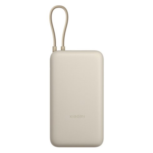 샤오미 33W 보조배터리 20000mAh 케이블 일체형 멀티단자, PB2030MI, PB2030MI(라이트브라운)