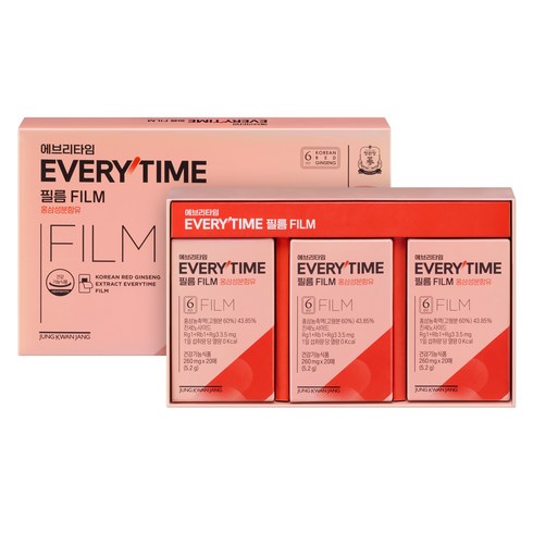 에브리타임 정품 필름 건강기능식품 20매 x 3p, 5.2g, 1개