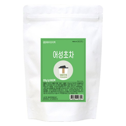 아이앤티 어성초차 티백 텀블러용, 1개, 100개입, 2g