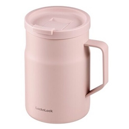 락앤락 메트로 밀폐 머그 텀블러 LHC4263, 라이트 핑크, 475ml, 1개