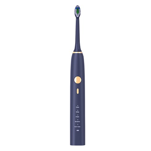 씨앤케어 무선 음파 전동칫솔 H600+, CP3002, 다크블루, 1개