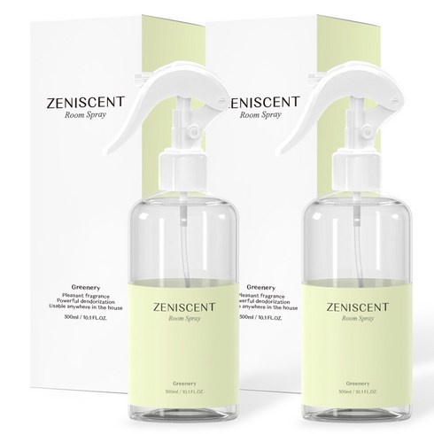 제니센트 룸스프레이, 2개, 300ml, 그리너리