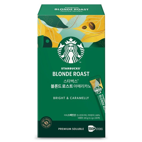 스타벅스 블론드 로스트 아메리카노 원두커피스틱, 1.1g, 150개입, 1개