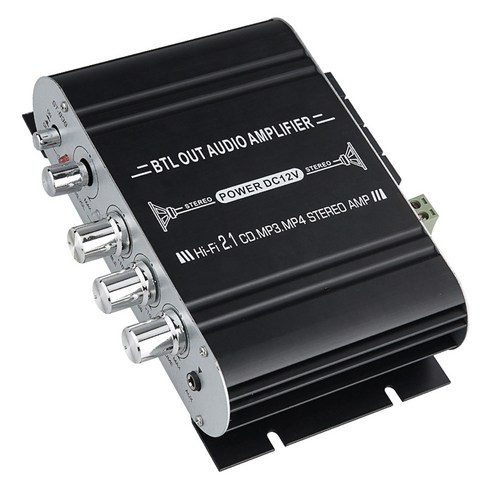 컴스 Hi Fi 2.1채널 오디오 앰프 우퍼 사운드 20Wx2+40W 서브, JA141, 블랙