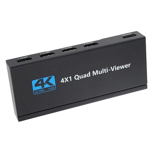 컴스 HDMI 화면분할기 4-1 멀티뷰어 4K 30Hz, 본상품선택, 본상품선택, 1개, OU555