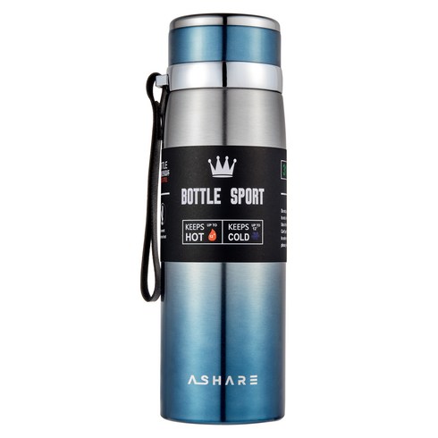 어쉐어 휴대용 보온보냉병, 블루, 800ml, 1개