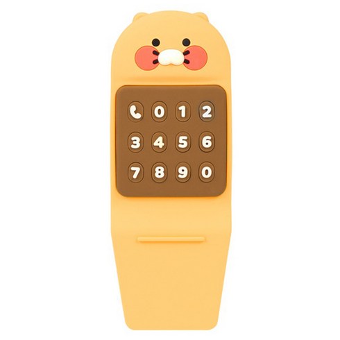 카카오프렌즈 넘버꾹 대시보드 주차 번호판 춘식이, 혼합색상, 1개