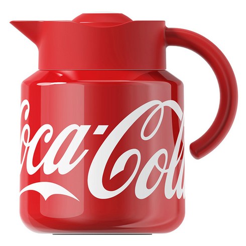 점 코카콜라 컴팩트 진공 주전자, 1.5L, 레드, 1개