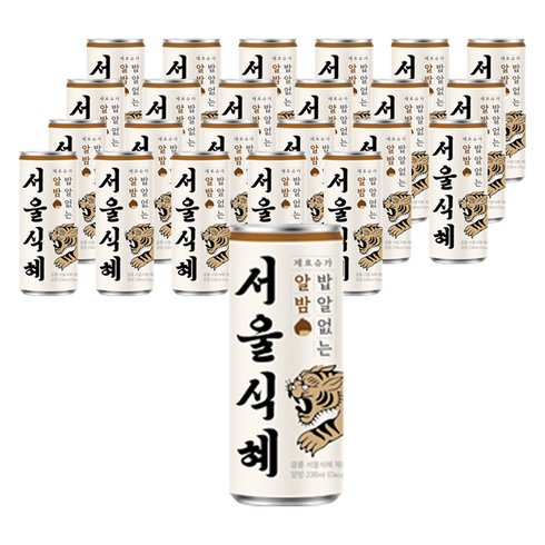 클룹 서울식혜 제로 알밤, 24개, 238ml