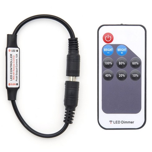 컴스 LED 컨트롤러 DC 전원 리모콘 Dimmer, BD866, 1개