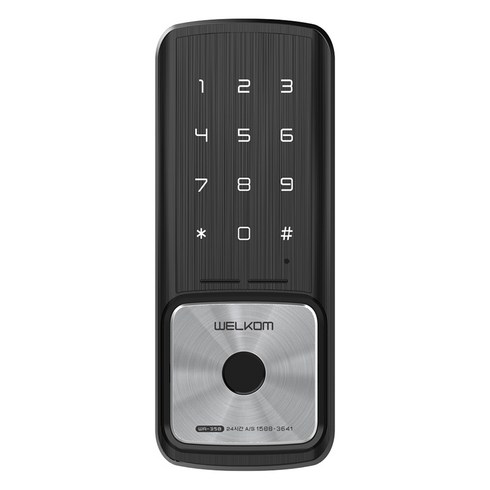 솔리티 웰콤 샷시문 전용 지문인식 디지털 도어락, WA-35B, 고객직접설치