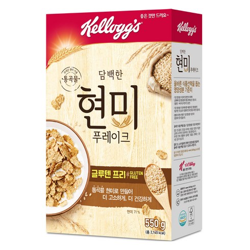 켈로그 현미 푸레이크, 550g, 1개