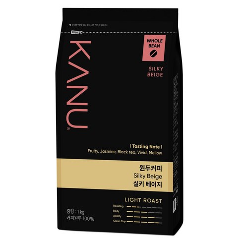 카누 원두커피 실키 베이지, 홀빈(분쇄안함), 1kg, 1개
