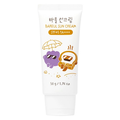 FRANKLIIN 브레드이발소 아기 바를 선크림 SPF45 PA++++, 1개, 50ml