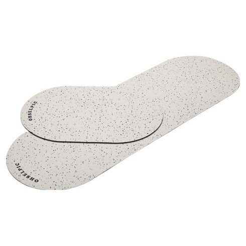 오셀픽 오브제 빨아쓰는 규조토 발매트 2종 세트, 크림