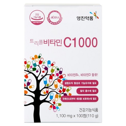 영진약품 비타민D B 복합 트리플 비타민 C1000, 100정, 1개
