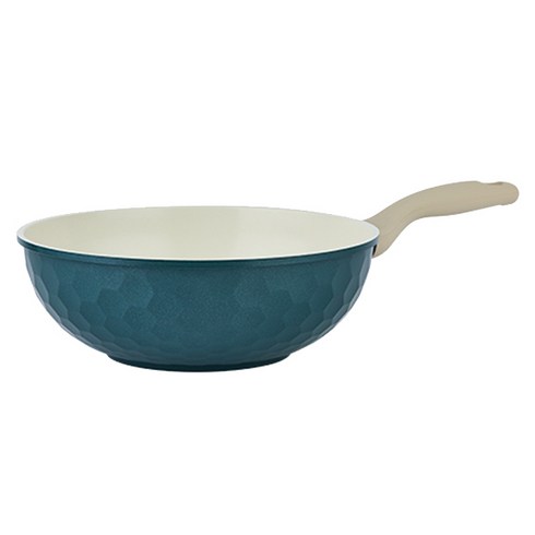 쉐프웨이 IH 하이브 궁중팬 블루그린, 1개, 30cm