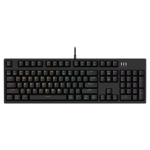 앱코 카일 광축 V2 LED 게이밍 기계식 유선 키보드, 블랙, K660S V2, 적축