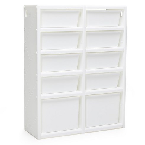 아이팜 모듈형 더블 유아 정리함, WHITE+WHITE, 1개