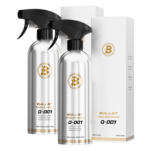 불렛 Q001 스트라다 퀵디테일러 물왁스, 500ml, 2개