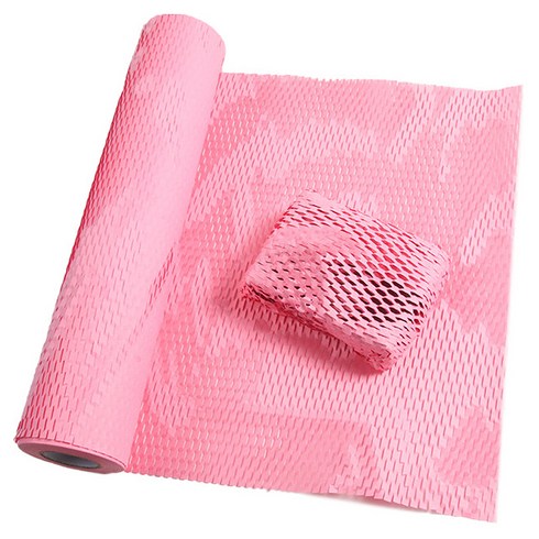 세븐집 종이완충재 버블 크라프트 포장지 30cm x 30m, 핑크, 1개