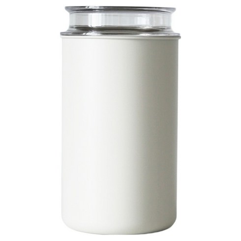 무디타 리본제이 스텐 이중 잠금 진공 원두 보관용기 1400ml, 화이트샌드, 1개